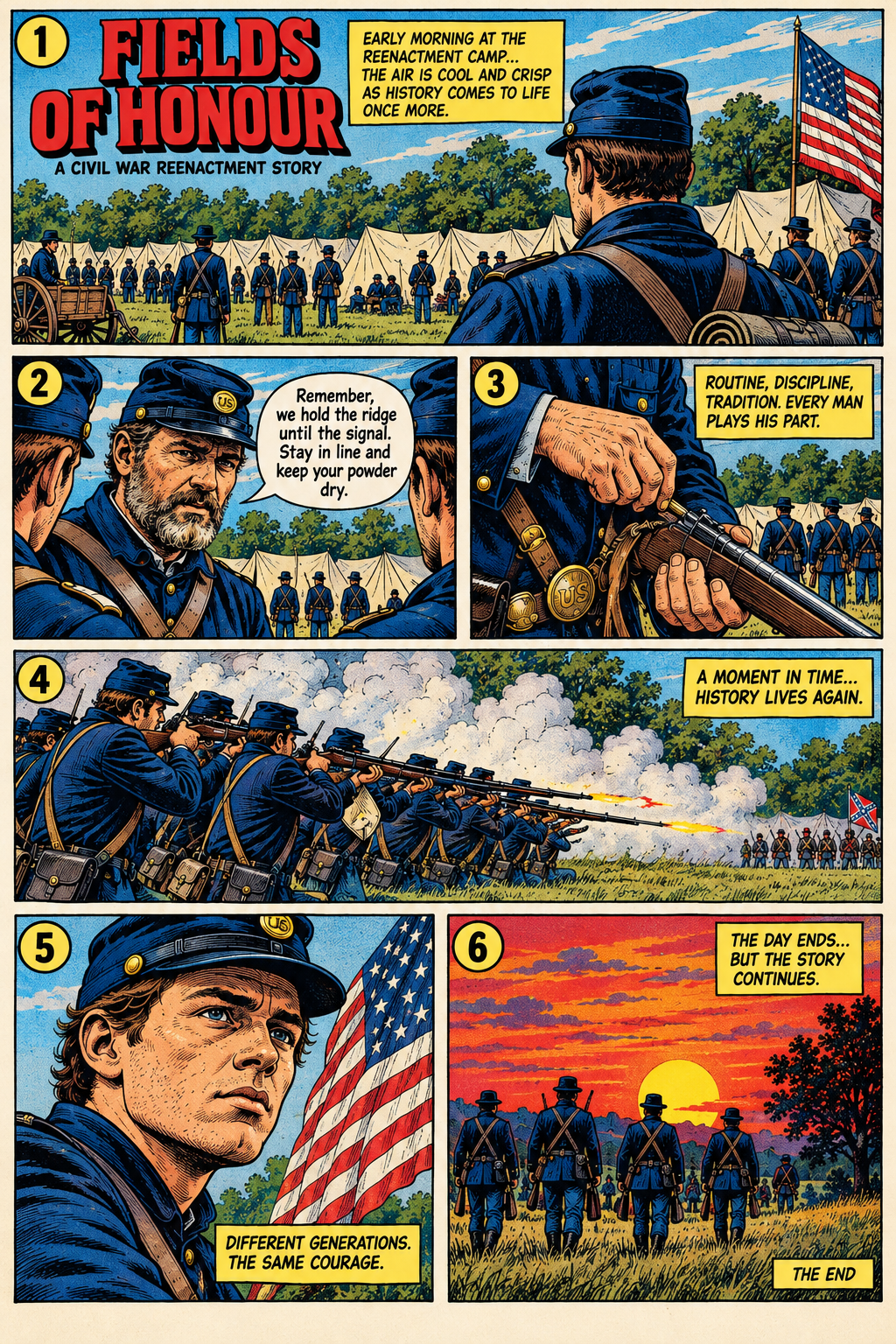 Fields of Honour comic page